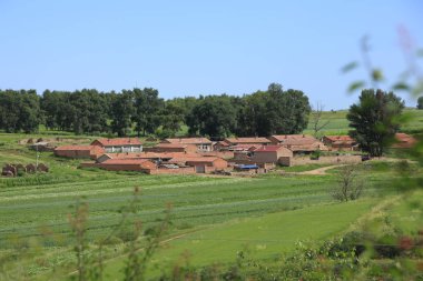 Çin 'deki dağ köyü