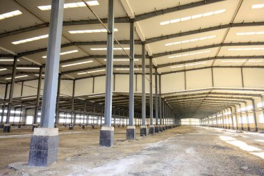 Fabrika atölyesi, çelik yapı