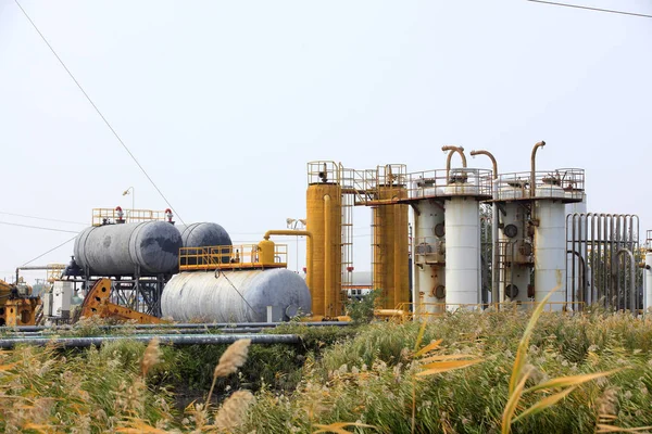 Petrol sahası donanımları — Stok fotoğraf