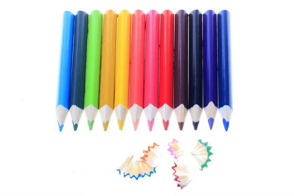 Color pencil, close-up shot — Stock Photo, Image