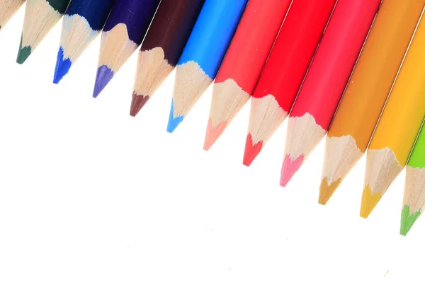 カラー鉛筆、クローズアップショット — ストック写真