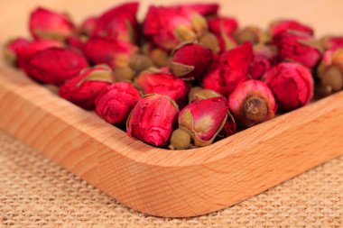 Gül çayı, yakın çekim.