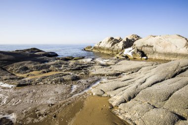 Kış sahili manzarası