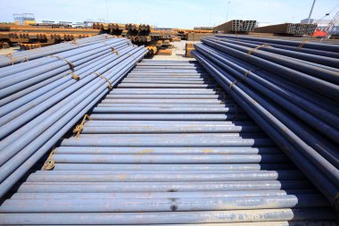 yuvarlak çelik bar yığını 