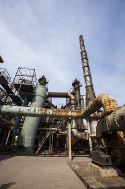 Eski fabrika ve ekipman.