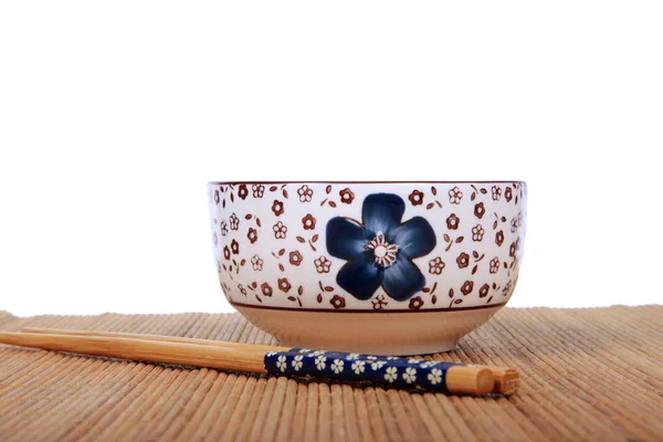 Chinese style bowls and chopsticks — Stock Photo, Image