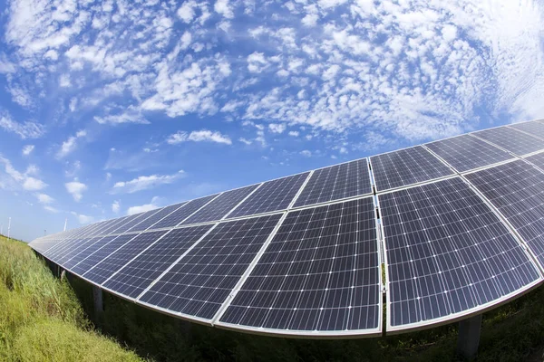 Panneaux Solaires Photovoltaïques Systèmes Solaires Photovoltaïques Production Électricité — Photo