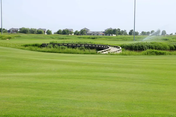 Paisaje Del Campo Golf Actividades Ocio — Foto de Stock