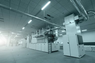 Dönen değirmenin atölyesi ve ekipmanı