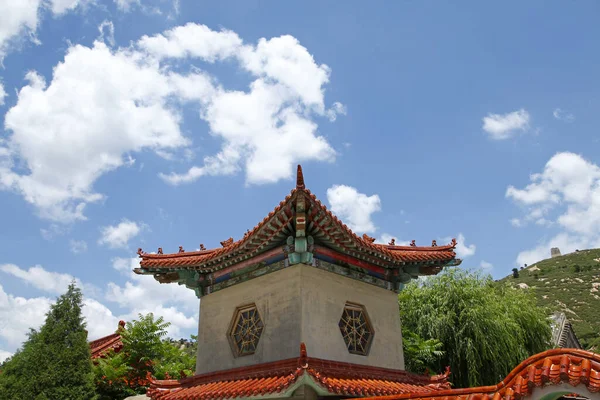 Taket Antik Kinesisk Arkitektur Närbild — Stockfoto