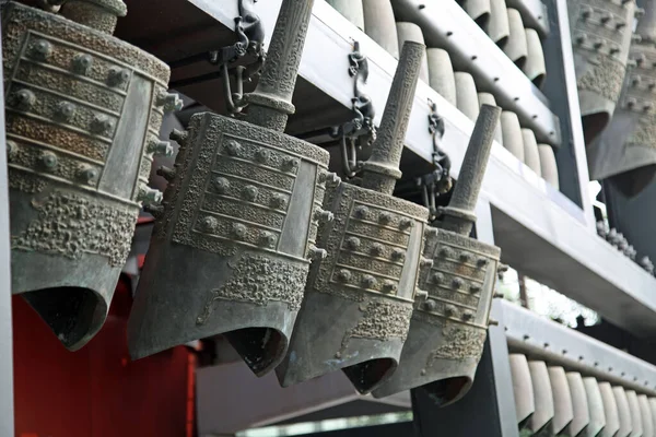 Chineses Sinos Instrumento Percussão China Antiga — Fotografia de Stock