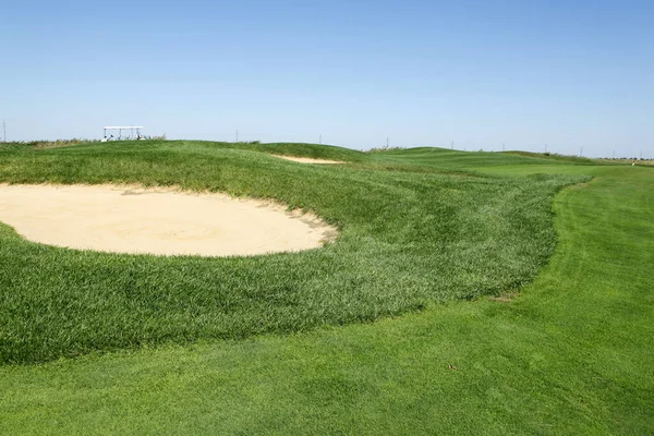 Zandbunker Golfbaan — Stockfoto