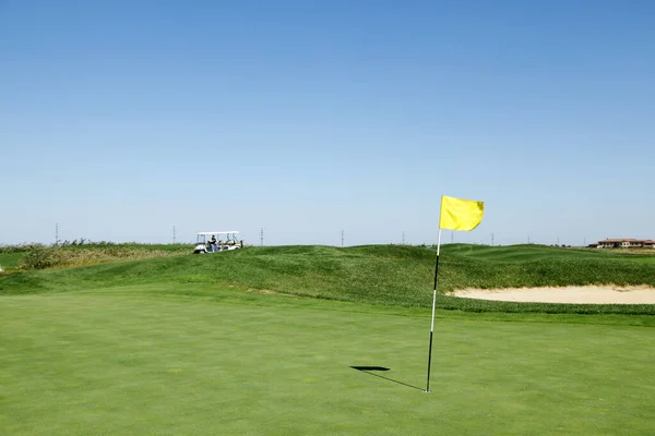 Areia Bunker Campo Golfe — Fotografia de Stock