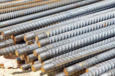 Demir, çelik inşaat alanında.