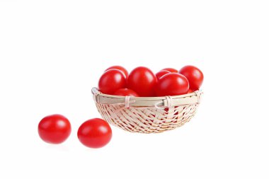 Domates, yakın plan, beyaz arkaplan