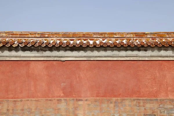 The ancient Chinese palace walls