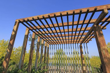 Parktaki gezinti alanı, ziyaretçilerin dinlenme yeri.