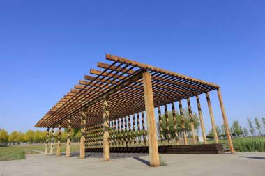 Parktaki gezinti alanı, ziyaretçilerin dinlenme yeri.