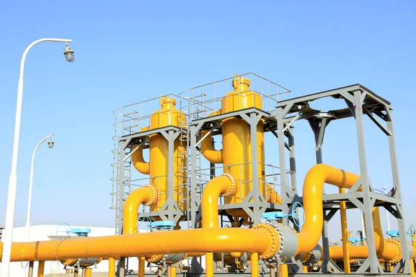 Ölfeldausrüstung Und Pipeline — Stockfoto