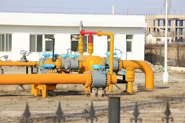 Petrol Ekipmanları Boru Hattı — Stok fotoğraf