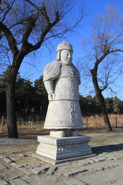 Qing Dongle Statuen Sehr Schön Geschnitzt — Stockfoto