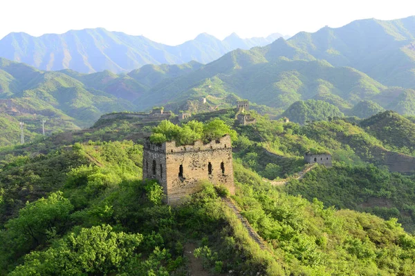 Great Wall China Build Longest World Largest Volume Ancient Defense — стоковое фото