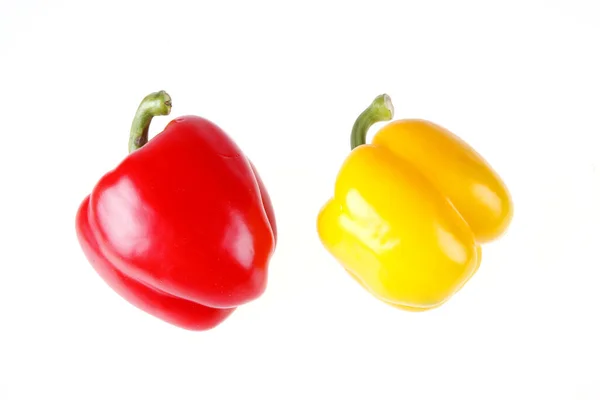 Colorful Peppers White Background — Stock Photo, Image