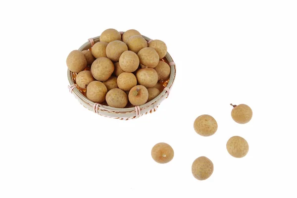 Longan Uma Espécie Fruta Deliciosa Nutrição Rica Close — Fotografia de Stock