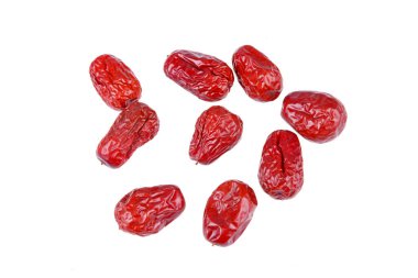 Kırmızı jujubanın yakın çekimi