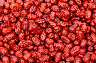 Kırmızı jujubanın yakın çekimi