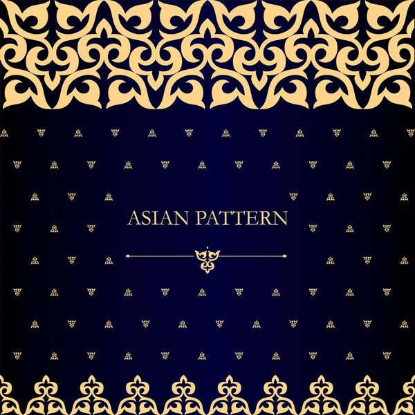 Kazakiska Asian ornament och mönster. — Stock vektor