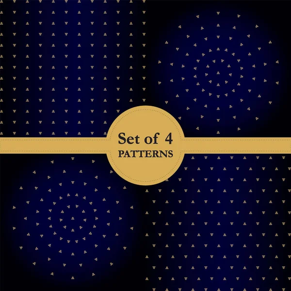 Dört desen tasarımı için bir dizi.