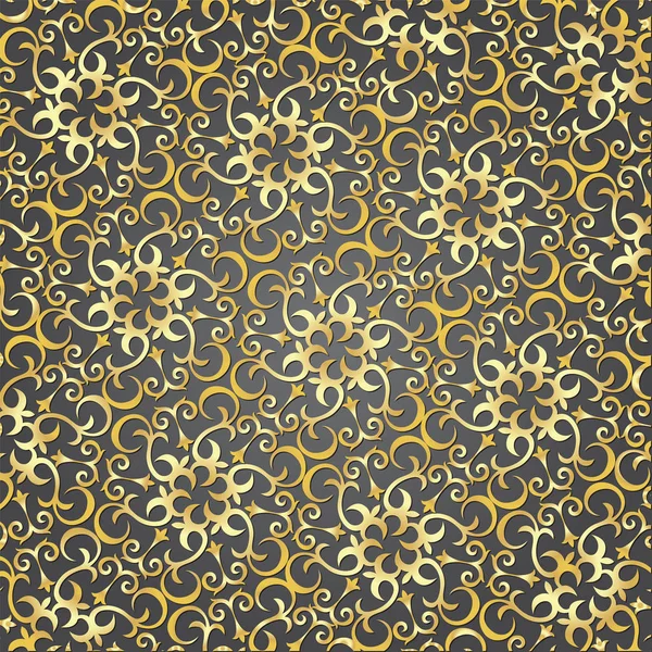 Kazakh, Asiatique, floral, motif . — Image vectorielle