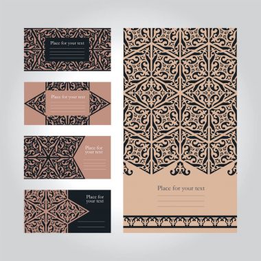 Ticari Kartlar, davetiyeler ve lac şablonlarla kartlar