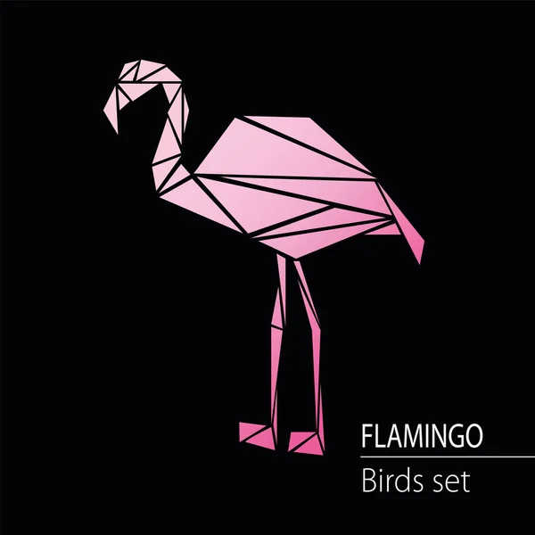 Vettore logo Flamingo Vettoriali Stock Royalty Free