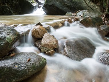 Şelale uzun pozlama ateş