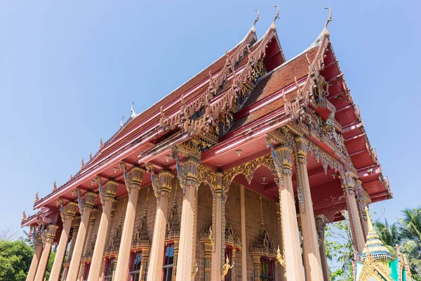 泰国寺庙蓝色天空 — 图库照片