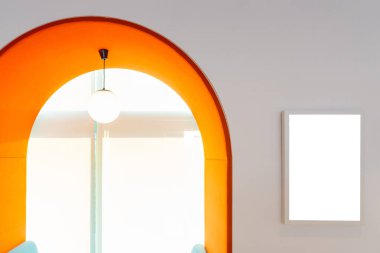 Modern turuncu ofis.