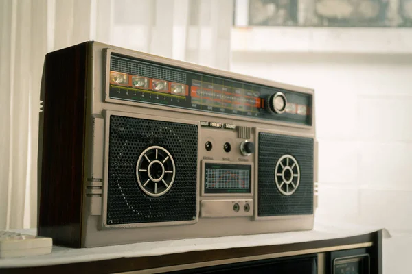 Classic radio in old vintage style. — Stock Photo, Image