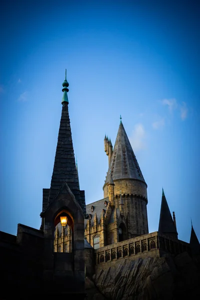 Hogwarts Castle School en Harry Potter película temática en Universal — Foto de Stock