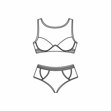 Vektör iç çamaşırı arka plan. İç çamaşırı. Sütyen ve külot. Seksi 