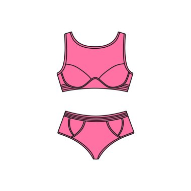  Vektör iç çamaşırı arka plan. İç çamaşırı. Sütyen ve külot. Seksi 