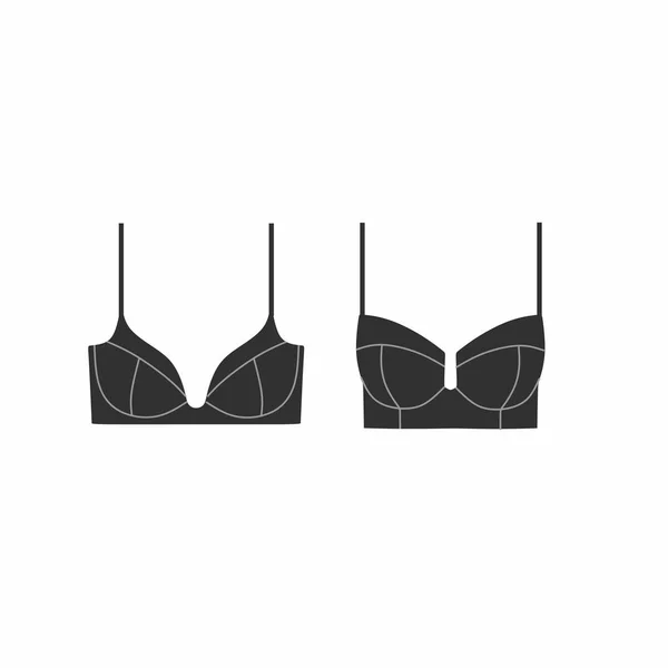 Reggiseni e mutandine. lingerie sexy e pantaloni. Vettore di biancheria intima . — Vettoriale Stock