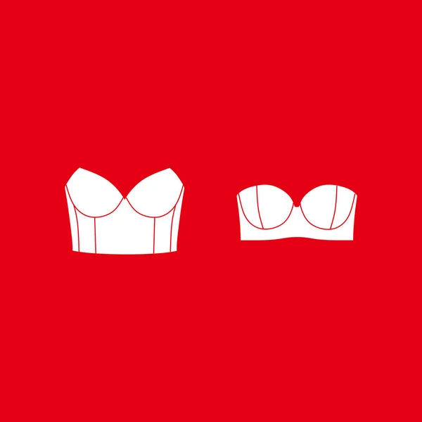 Bras and panties.  Sexy lingerie and pantie.   Lingerie vector. — Stock Vector