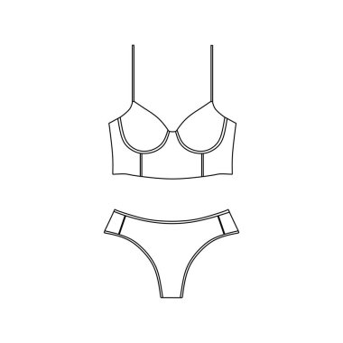  çizilmiş vektör. İç çamaşırı. iç çamaşırı. iç çamaşırı. sutyen. büsye.