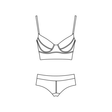  çizilmiş vektör. İç çamaşırı. iç çamaşırı. iç çamaşırı. sutyen. büsye.
