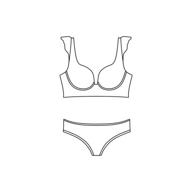  çizilmiş vektör. İç çamaşırı. iç çamaşırı. iç çamaşırı. sutyen. büsye.