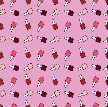 vernik boyasıyla yazdırın. kırmızı, pembe, kestane rengi oje. Yazdırma 