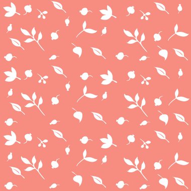 çilek. yaprakları. bitkisel motifler ile yazdırma. 