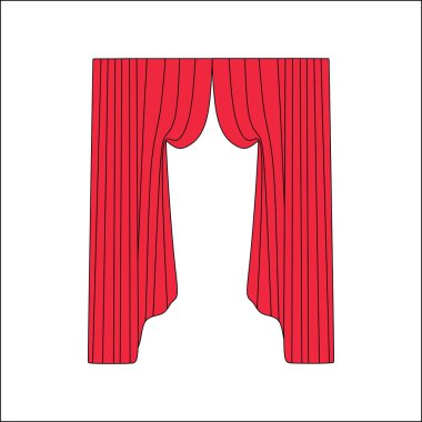 perdeler. iç Tekstil. İç Dekorasyon Tekstil sketc